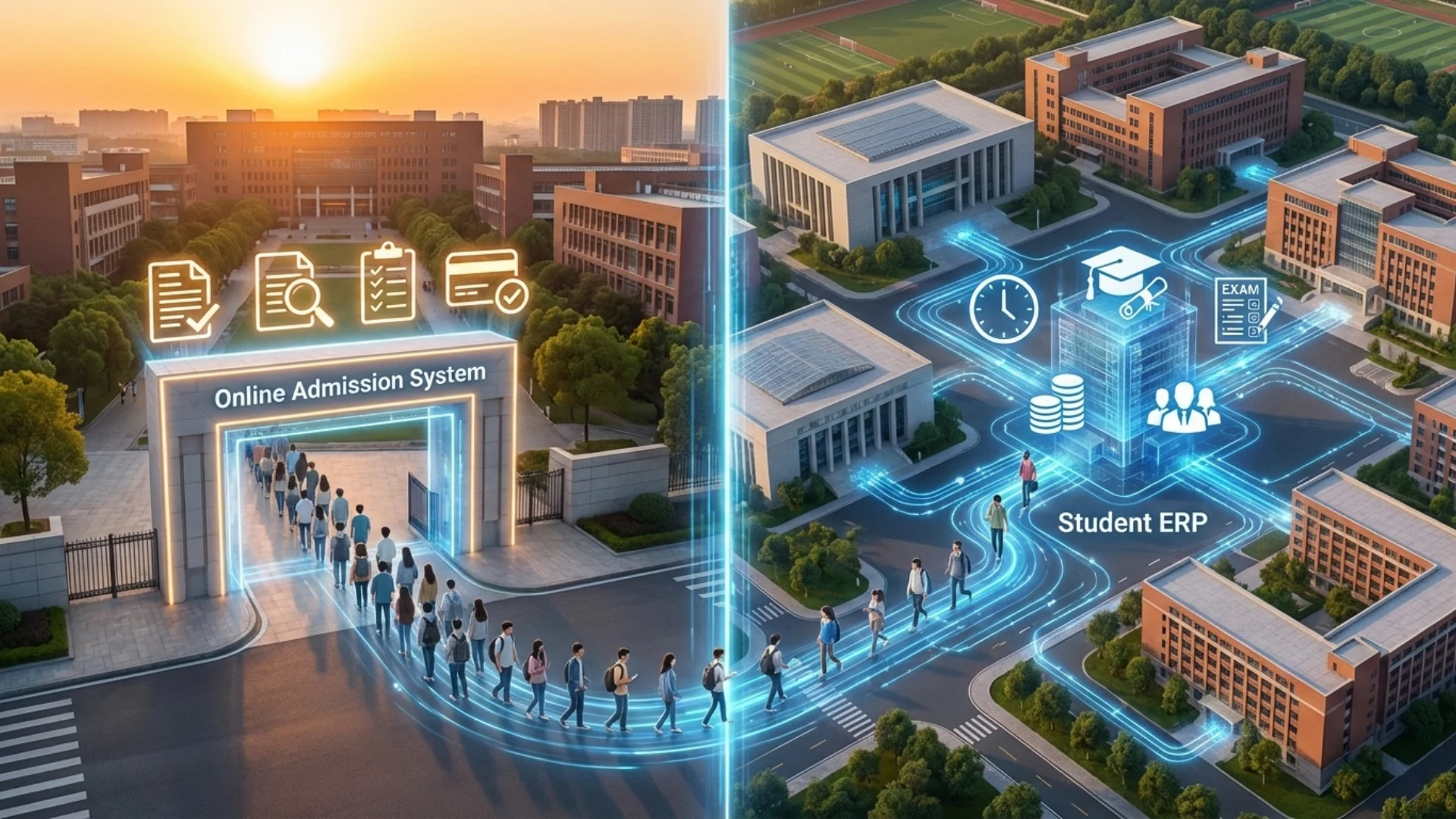 What Is the Difference Between an Online Admission System and a Student ERP - Blog post by Synthesys Solutions